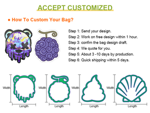 Bolsa de Mylar con Corte Irregular Personalizado, Diseño de Esquinas Redondeadas, 3.5g, a Prueba de Olores, con Cierre Hermético, Embalaje al por Mayor - Product Image 6