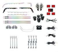 Vente en gros d'usine, éclairage LED intérieur de voiture, 64 couleurs, lumière ambiante pour Mercedes Benz Classe B W247 GLA W157