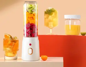 Portable Electric Food Grade Juicer Puree Machine Low Noise Self-Cleaning Household Use Includes Juice Cup Fruit Accessories