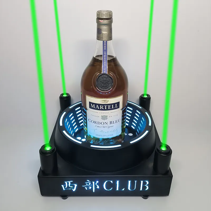 Led Bottle Presenter Box Case For Night Club Laser Light