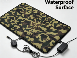 Pet Electric Heating Pad With Oxford Fabric Design And Adjustable Temp Anti-Chew Safety Heated Protect Winter Sleeping Warm Pad - Product Image 2
