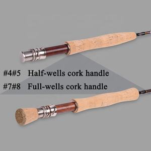 <span class=keywords><strong>Canne</strong></span> à pêche à la <span class=keywords><strong>mouche</strong></span> avec boucle de fil Top Chrome dur Guides serpent Guides de décapage en céramique et poignée en liège AA - Product Image 6