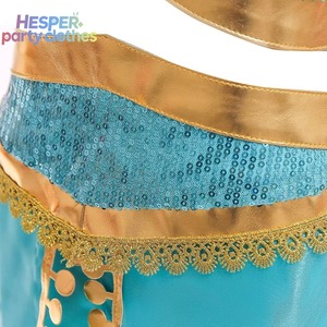Vestido de Princesa Jazmín HESPER, Conjunto de Vestido de Princesa con Lámpara Mágica de Aladdín, Disfraz Infantil de Navidad Europeo y Americano - Product Image 3