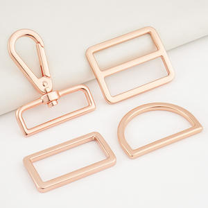 Tas Maken Benodigdheden Groothandel Hardware Handtassen 1.5 "Rose Goud D Ring 38Mm Vierkante Gesp Karabijnhaak Op Maat Verstelbare Gesp - Product Image 1