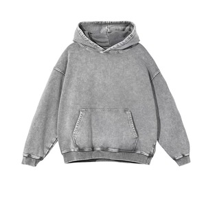 Felpa con Cappuccio Oversize Effetto Lavaggio Acido 2026, Personalizzabile con Logo, Alta Qualità, Pesante, 100% Cotone, Stile Vintage, da <span class=keywords><strong>Uomo</strong></span> - Product Image 6