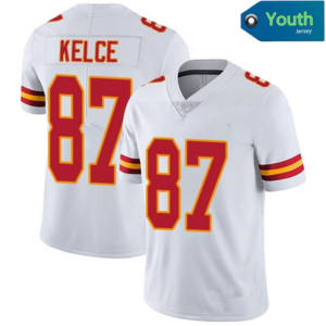 ユース キッズ カンザスシティ フットボール ジャージ 15 パトリック マホームズ 87 トラビス ケルシー 10 パチェコ ステッチ入り限定ジャージ キッズ 子供用 レッド - Product Image 5