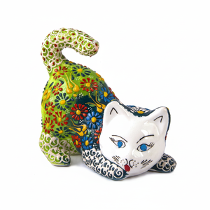 <span class=keywords><strong>Gatto</strong></span> Dormiente <span class=keywords><strong>in</strong></span> Ceramica Fatto a Mano <span class=keywords><strong>Turco</strong></span> - Product Image 2