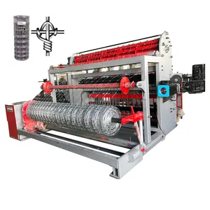 New Design 20/96/6,12 Ga 330' Roll Fixed Knot Woven Wire Mesh Fence Making Machine
