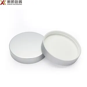 Wholesale Aluminum Lid For Jars Cosmetic 43/400 89/400 53/400 70/400 58/400 Caps Lids For Jars Custom Logo Embossed