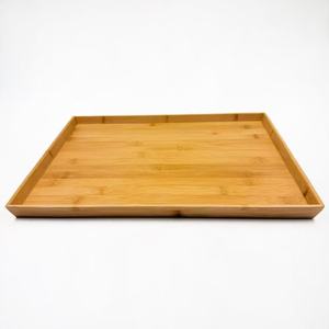 Plateau de service en bambou 43x33x2.7cm, utilisation en restaurant, rangement domestique, plateau à fruits - Product Image 2