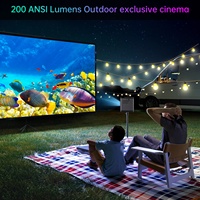 Mini Proyector LED DLP Portátil 2022, 4K 3D Android Smart WIFI, Cine en Casa para Teléfono Inteligente, Tableta y PC