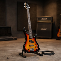 Electric Bass Guitar 4 String PJ Pickup Basswood Body Maple Neck Rosewood Fretboard Rock Band Stage Performance OEM ODM
