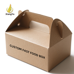 Boîte d'expédition en carton ondulé sur mesure avec poignée, durable et pratique pour l'emballage e-commerce, les boîtes cadeaux alimentaires - Product Image 1