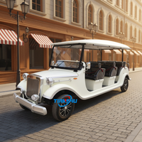 8/11 places Qualité supérieure Vintage électrique rétro berline Antique voiture classique Scenic Tour Car Classic Bus
