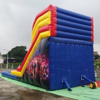 Orient Inflatables meilleure vente populaire super héros toboggan gonflable avec piscine pour enfants et adultes