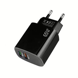 US/EU Plug 65W <b>USB</b> <b>C</b> Charger PD <b>Type</b> <b>C</b> Fast Charging Wall <b>Adapter</b> Quick Charge 4.0 Phone Charging Universal Device - Product Image 2