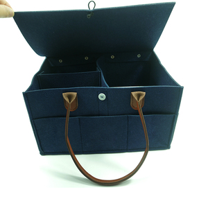 Logo personalizzato 2025 durevole Multi-funzione di grande capacità in <span class=keywords><strong>morbido</strong></span> <span class=keywords><strong>feltro</strong></span> di lana tessuto bambino pannolino di stoccaggio mummia Tote di moda signora - Product Image 4