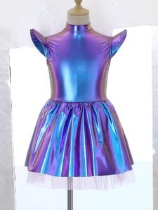 Disfraz de Alien para Niñas de 6 a 16 Años, Vestido de Tutú para Baile, Disfraz para Fiesta Temática, Actuación en Escenario, Baile Latino, Hip Hop - Product Image 5