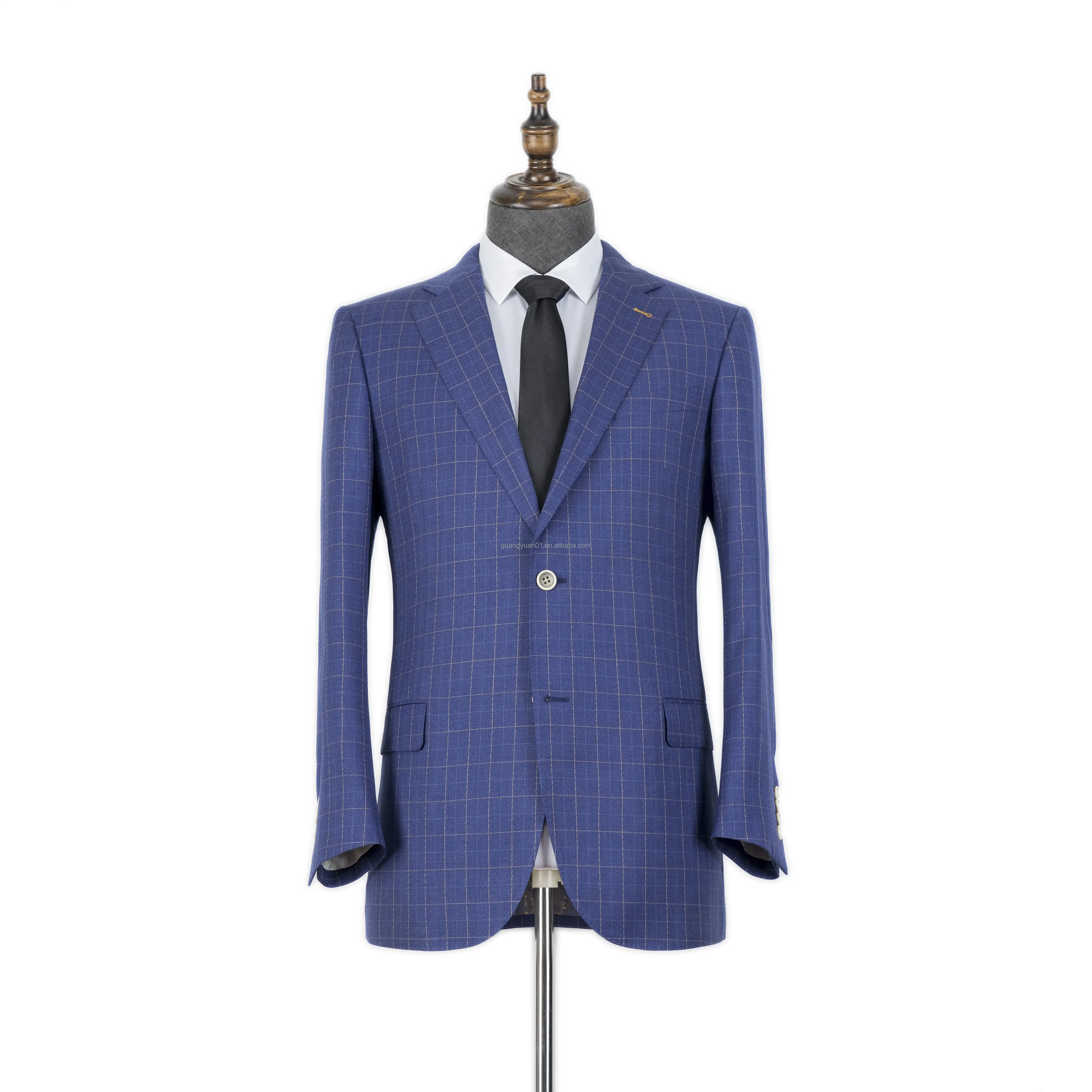 पेशेवर आकस्मिक निर्माता सिलवाया सूट पोशाक अनुकूलित पुरुषों सूट को मापने के लिए बनाया प्लेड कोट जैकेट रंगीन जाकेट