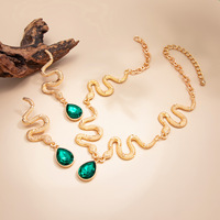 Collier Serpent Tridimensionnel en Métal Style Ins Tendance Européen et Américain pour Femme, Luxe Léger et Niche