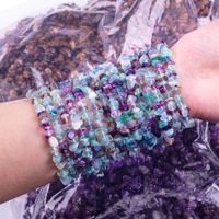 Bracelet en cristal coloré fait à la main avec citrine naturelle, œil de tigre, lapis-lazuli, améthyste, tanzanite verte