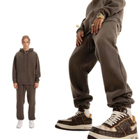 Celana & Trousers Grosir untuk Pria 345gsm Logo Custom Jogger Jogging Homme Katun Baggy Blank Cotton Fleece Celana Olahraga Pria