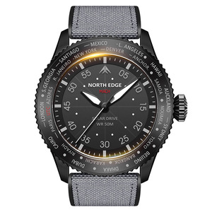 DF NORTH EDGE MACH BLAZE Solar Quartz <b>Watch</b> <b>Waterproof</b> Sport Solar Charging <b>Watch</b> Optical Kinetic Energy Light Wave <b>Watch</b> - Product Image 1