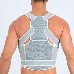 Entraîneur de <span class=keywords><strong>dos</strong></span> réglable avec t-<span class=keywords><strong>shirt</strong></span> de taille Xl et fonction 3 en 1 pour <span class=keywords><strong>correcteur</strong></span> de posture pour hommes - Product Image 1