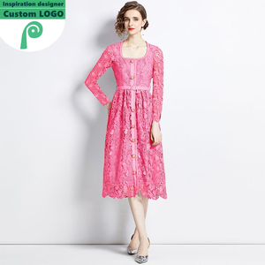 115-8583- Produttore di Abbigliamento Femminile, Vendita all'Ingrosso di Eleganti Abiti Vintage Floreali da Sera e Casual per Signore - Product Image 4