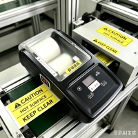 Imprimante d'étiquettes portable automatique pour l'inventaire d'entrepôt, avec papier continu