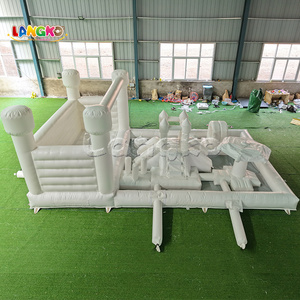 Château gonflable commercial de qualité supérieure avec piscine à balles et aire de jeux souple – Prix usine - Product Image 4