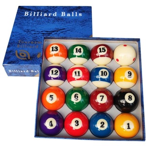 Juego de 16 bolas de billar 3A de resina de 4.9 pulgadas para juego de billar - Product Image 1