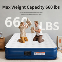 Matelas Gonflable Portable en PVC Floqué Taille Queen pour l'Extérieur et la Maison – Vente en Gros ODM