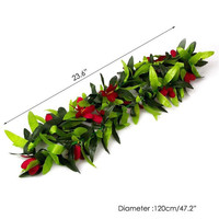 Guirlande de fleurs artificielles en soie de haute qualité, colliers de fleurs hawaïennes, couronne de vignes pour la décoration de fête et de mariage