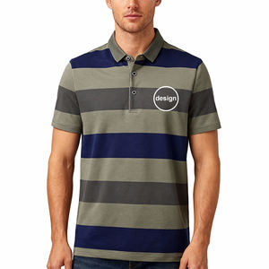 Camisas de Golf Bordadas con Logotipo Personalizado para Hombre, Camisas Polo Lisas Estampadas al por Mayor en Color Morado y Naranja para Mujer, 100% Algodón para Hombre - Product Image 3