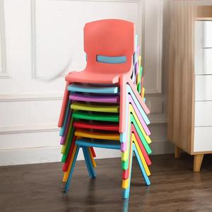 Großhandel Vorschulstuhl Bunter Indoor-Kindergarten-Kinderstuhl Tragbarer Sicherheits-Kunststoffstuhl für Kinder Esszimmerstuhl - Product Image 3