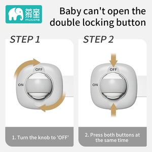 Accessoires de protection pour bébé Serrure de sécurité à sangle réglable pour tiroir, sécurité pour bébé, serrures pour enfants Loquet d'armoire étanche pour enfants/ - Product Image 2