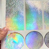 Etiquette d'emballage hologramme laser étanche multi-usages personnalisée imprimée ronde 3D autocollant de sceau de sécurité pour cadeaux artisanat bougies