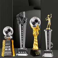 Trophée de championnat de sport de golf et de football de conception nouvelle, trophée personnalisé en cristal K9, trophée de la Ligue des champions en cristal pour cadeaux d'affaires