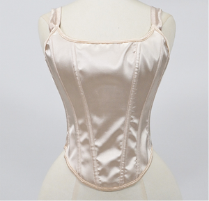 Elegante Top Corsé de Satén Negro con Escote Corazón Sexy, Chaleco Bustier para Mujer, Estilo Vintage para Salir de Noche, Ropa de Fiesta, Faja Moldeadora con Varillas Reductora - Product Image 3