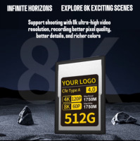 Carte mémoire professionnelle Cfexpress de type B jusqu'à 256 Go, 512 Go, 1 To, 2 To, qualité cinéma, vidéo 8K, stock disponible