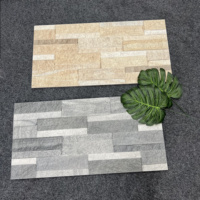 Carreaux muraux 3D externes 300x600mm Carreaux muraux extérieurs émaillés rustiques aspect pierre antique briques de villa décoration murale extérieure carreaux muraux