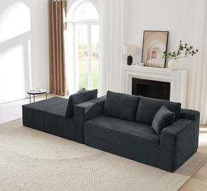 Wholesale L Shaped Cloud Couch Plush Sectional <b>Sofa</b> Minimalist Two-Seater <b>Bed</b> Chaise <b>Storage</b> for Gym Living Room Furniture - Product Image 1