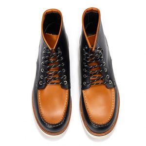2024 High-Quality Men's Leather <b>Boots</b> - Goodyear Crafted Waterproof Ankle <b>Boots</b> - Casual Lace-Up Winter <b>Boots</b> - Product Image 3