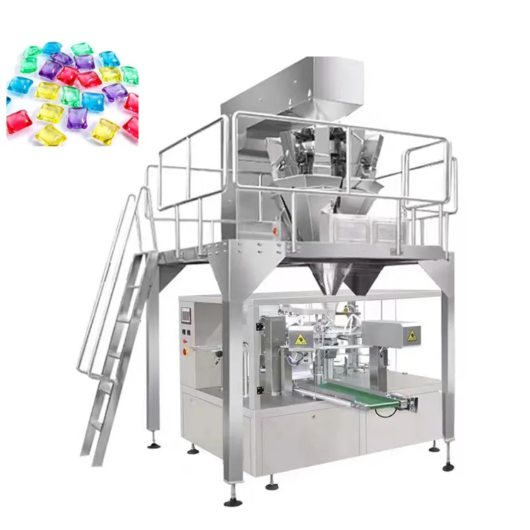 High Capacity Automatic Pva/Pvoh Laundry Detergent Pods Packing Machine Water Soluble Laundry Capsules Packaging Machine