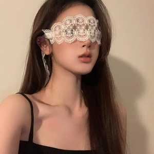 ผ้าปิดตาลูกไม้เร้าอารมณ์แบบ SM สำหรับการยั่วยวน ซีทรู สำหรับการเล้าโลม การเจรจาทางเพศ การเล่นบทบาท BDSM การพันธนาการ การลงโทษ ของเล่นสำหรับผู้ชายและผู้หญิง - Product Image 2