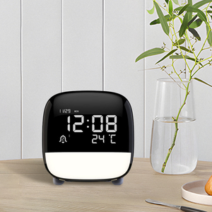 Emaf sinh viên Quà Tặng di động bảng đèn bàn đồng hồ lịch nhiệt độ đầu giường điện tử LED kỹ thuật số ánh sáng ban đêm Đồng hồ báo thức - Product Image 3