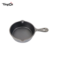 Peralatan Masak Besi Cor Mini Pra-Penggorengan untuk Pesanan Grosir, Berbagai Bentuk Wajan Kecil Cocok untuk Menggoreng, Memanggang, dan Memasak Sehari-hari