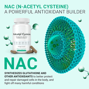 OEM N-acetyl-L-cysteine Ethyl Ester (<span class=keywords><strong>NAC</strong></span>) 600มก. <span class=keywords><strong>250</strong></span>ตับสนับสนุนผลิตภัณฑ์เสริมอาหาร <span class=keywords><strong>NAC</strong></span> N-acetyl cysteine แบบแคปซูล - Product Image 2