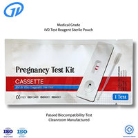 Sachet d'emballage pour kit de test rapide, anti-contrefaçon, traçabilité, barrière humidité-oxygène, encre à faible teneur en COV, taille personnalisée, pochette OEM IVD